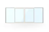 WG 100 Slimline 4-del Fasadparti
