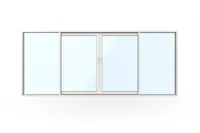 WG 100 Slimline 4-del Fasadparti