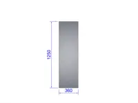Sidoglas Gothic 83 cm mur