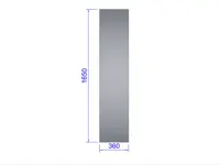 Sidoglas Gothic 43 cm mur