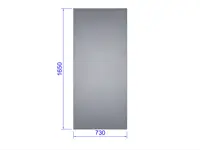 Glas till tak och sida, härdat 4 mm (Euro-Serre)