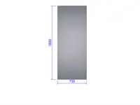 Sidoglas, härdat 4 mm Euro-Serre
