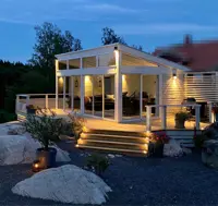 Fristående uterum pulpettak