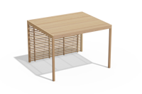 Ribbvägg till Pergola Modern